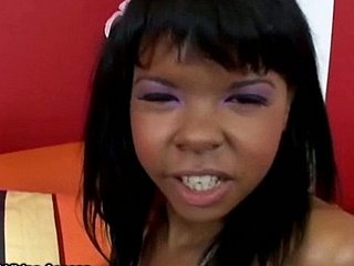 Cute Black Unfocused Blowjob