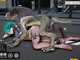 Beautiful Alet fucks with a monster, hard sex.