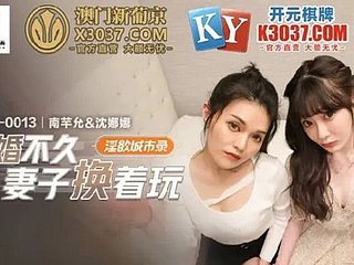 Hot Foursome Sex! Asian Couples Swap! Doll-sized Condom, Creampie - Asian amateur