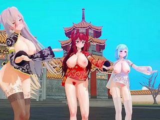 MMD Discuss with YouTubers Chinees Nieuwjaar [KKVMD] (door 熊野 ひろ ひろ)