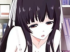 Hentai dziewczyna pobiera facialed