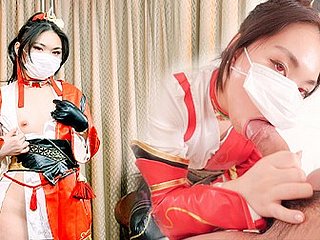 Yun Ying Chllange who gets Orgasim First, ofc, She Lose with an increment of Creampie in Her Pussy