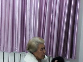 Chinese granny in be passed on wash