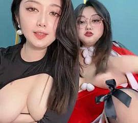 2 Chubby Obese Tits Chinese Girls Camshow